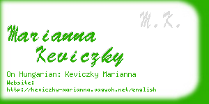 marianna keviczky business card